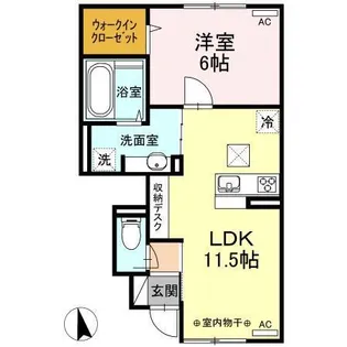 soleil城下【1階】の間取り