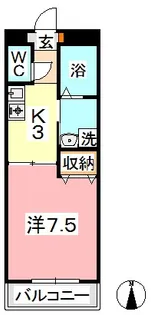 エクセーヌメゾン【2階】の間取り