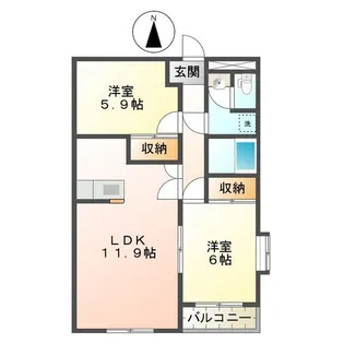 セピアコート【3階】の間取り
