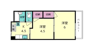 さやか杉ヶ町マンション【3階】の間取り