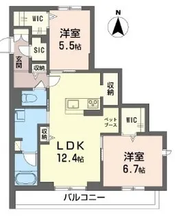 レデン【2階】の間取り