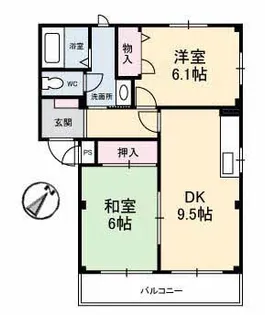 グレース春日【2階】の間取り