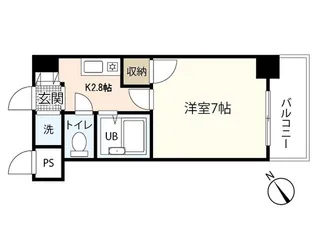 フォルム牛田新町【4階】の間取り