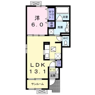 アニージョ・輪【1階】の間取り