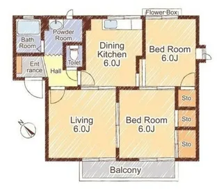 ガーデンハイツ志村 A棟【1階】の間取り