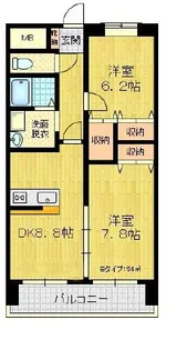 ナッツコート【3階】の間取り