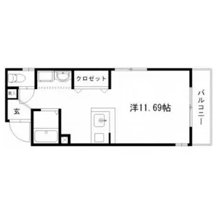 パープルシャトーマルモ【3階】の間取り