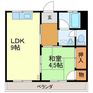 グロリアス城東【2階】の間取り