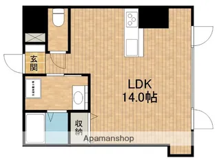 アソルティ伝馬町【3階】の間取り