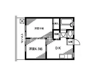 フラッツ王子【1階】の間取り
