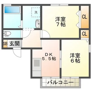 サニーコート黒宮【2階】の間取り