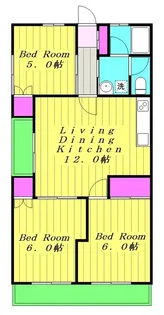竹の郷マンション【2階】の間取り