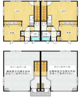 ガレージハウスラフォーレ【2階】の間取り
