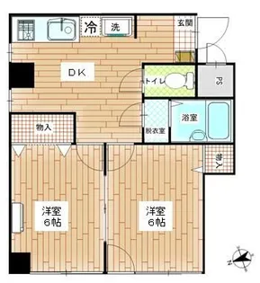 ロードハイム【3階】の間取り
