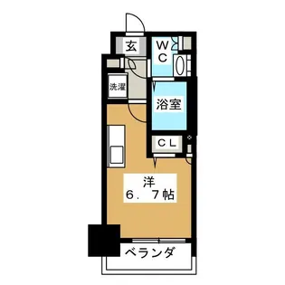 エスティメゾン大島【6階】の間取り