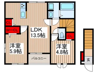 グラン ヴェール【2階】の間取り