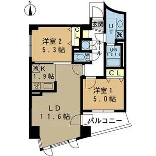 Rio Vista【2階】の間取り
