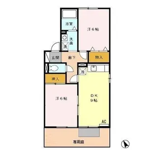 グリーンパストラル A【1階】の間取り