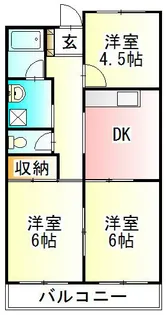 ブラザーハイツ伊勢原【3階】の間取り