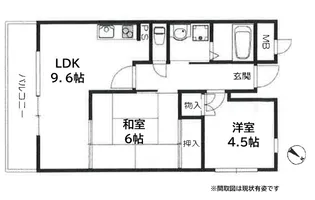 フロール中山手【3階】の間取り