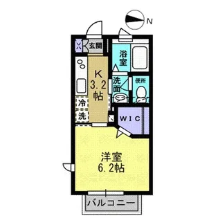 クリード江川III【2階】の間取り
