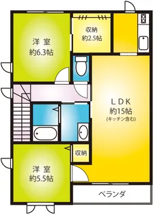 プラムグローブ A【2階】の間取り