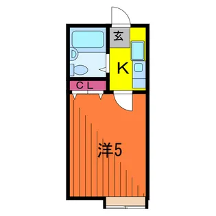 ベルウィング北綾瀬【1階】の間取り