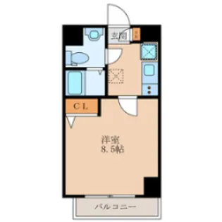 ドリーム川端壱番館【3階】の間取り