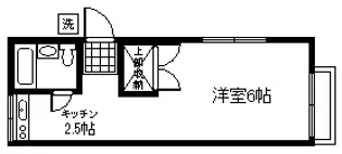山中ハイツ【1階】の間取り