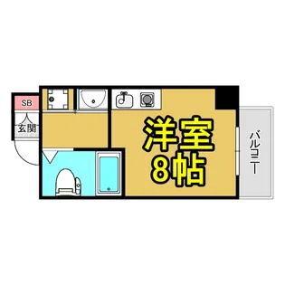 ペペル善源寺【5階】の間取り