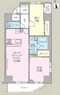 ザ・オベリスクイマド【4階】の間取り