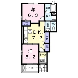 ア・ラ・モード ヴィラ A【1階】の間取り