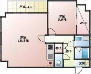 アズ三宿レジデンス【3階】の間取り