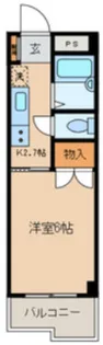 マンション如月【2階】の間取り