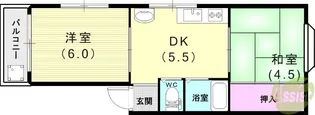ハイムヨシダ【4階】の間取り