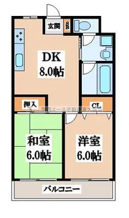 サイレントコーポ【1階】の間取り