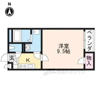 クレイノ樋下【1階】の間取り