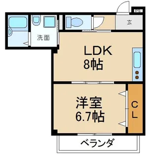 グレートヒルズ6番館【2階】の間取り