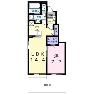 フローレス コート I【1階】の間取り