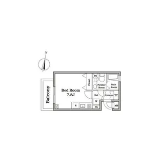 レジディア西新宿II【2階】の間取り