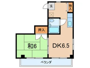 白樺コ-ポ【4階】の間取り