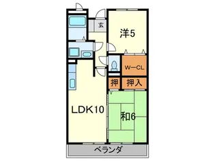 レジェンド甲東園【2階】の間取り