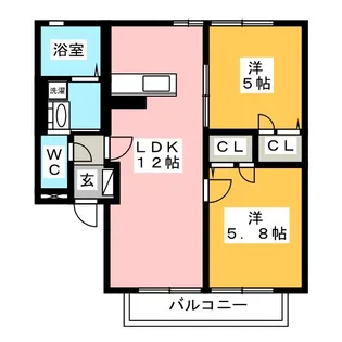 フェリアード【2階】の間取り