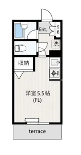 テラマエフラッツ高津【1階】の間取り