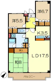 グレイスハイツ5【3階】の間取り