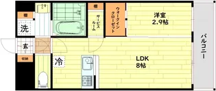 セレニテ天六ミラク【11階】の間取り