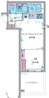 GENOVIA中野坂上【4階】の間取り