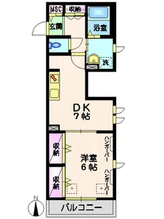 リーフテラス【2階】の間取り