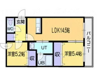 ウォームスII【3階】の間取り