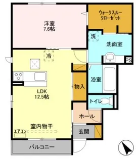 シャインコート【1階】の間取り
